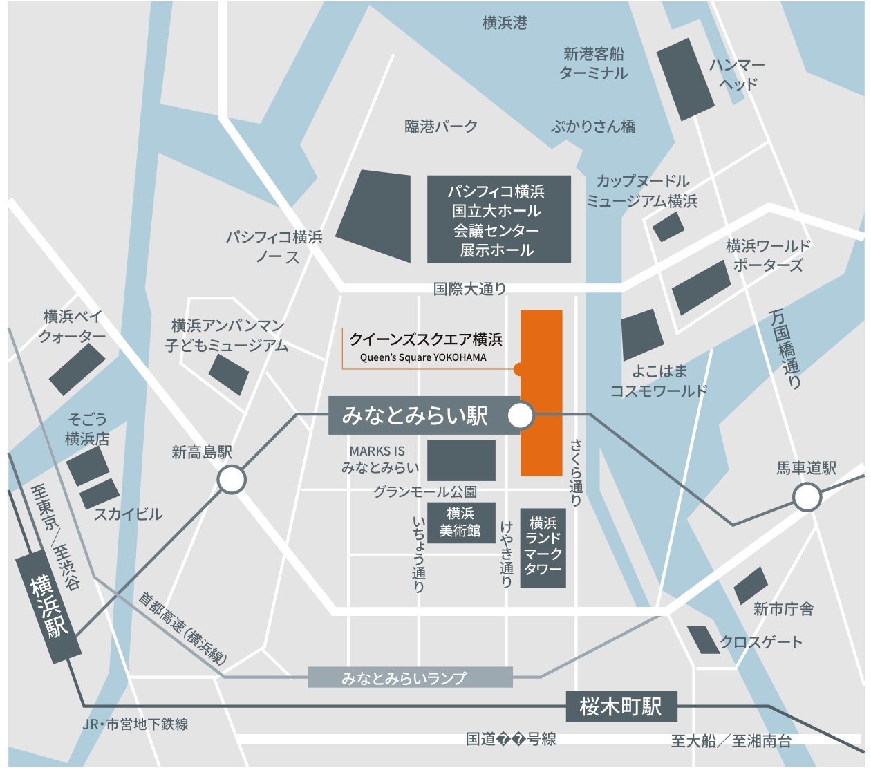 会場周辺の地図